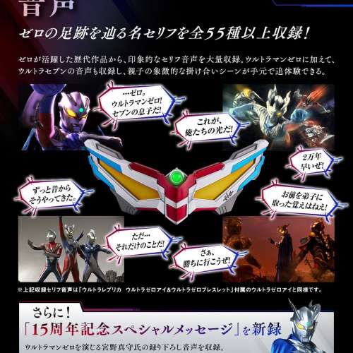 P-BANDAI &ndash; 超人阿零 ULTRA REPLICA ZERO之眼 15週年版