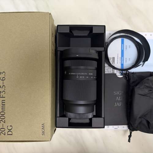 [行貨保養至2028-12] Sigma 20-200mm f/3.5-6.3 DG Contemporary for Sony E Mount
