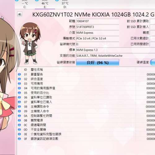 KXG60ZNV1T02 NVMe KIOXIA 1024GB
