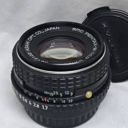 SMC PENTAX-M/賓得  50mm F1,7  PK-mount