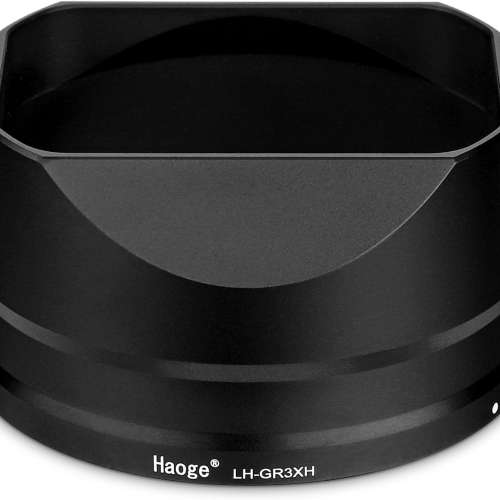 Haoge LH-GR3XH Metal Square Lens Hood For RICOH GRIIIX, GR3X and HDF Camera 方...