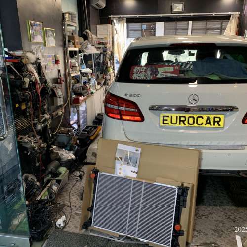 Benz 平治 修理漏水，更換 水箱 水泵 水膽 GLB GLA A250 A200