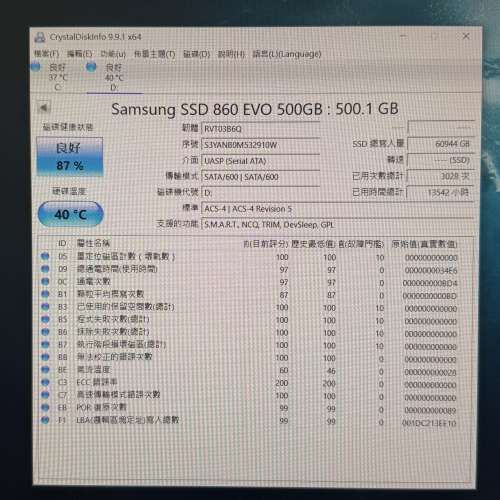 Samsung SSD 860 EVO 500GB