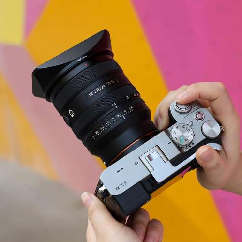 Haoge LH-E245 Square Metal Lens Hood For Sony FE 24-50mm F/2.8 G 方形遮光罩