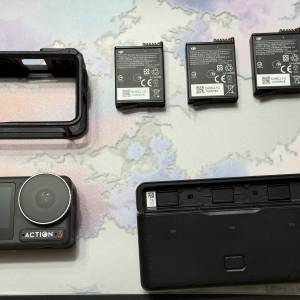 【精神靚仔】DJI Osmo Action 3 連原裝充電盒 + 3粒高能電