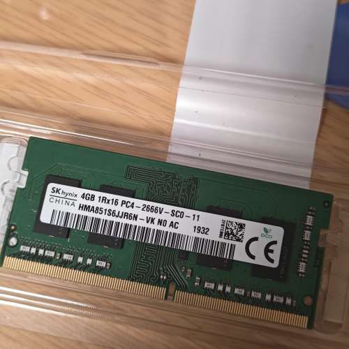SKhynix DDR4 4GB 2666Mhz 筆記本記憶體