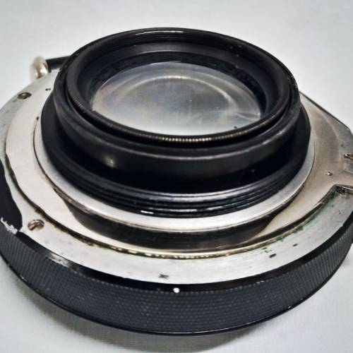 戰前 Voigtlander Heliar 5-7/8&ldquo;(150mm) F4,5 shutter鏡,快門/光圈正常,已加M52牙(...