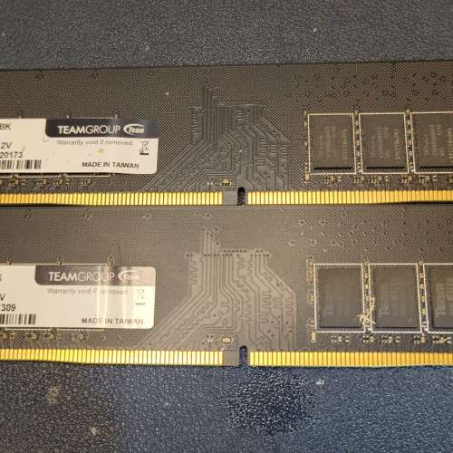 Desktop Ram TEAM 8GBx2 DDR4 2666 共16GB