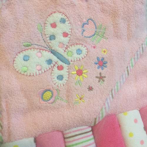 Hooded Bath Towel WashCloths Gift Set for Newborns PINK NEW 全新嬰兒毛巾套裝 ...