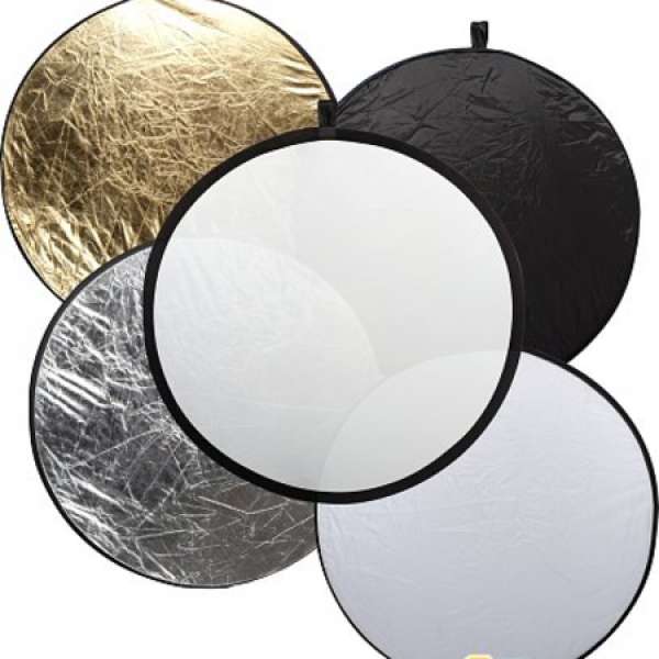 五合一反光板 5in1 Foldable Reflector (容易收納)---全新
