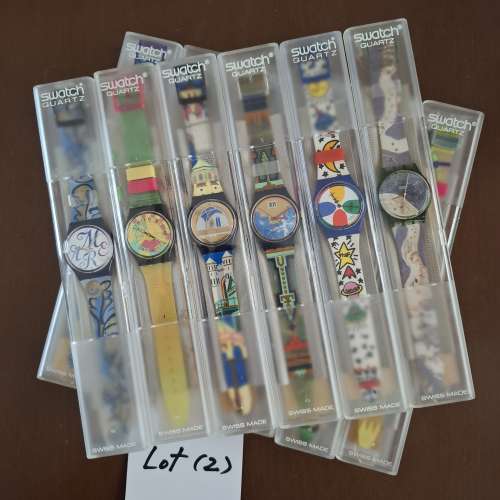 Swatch 手錶 1980's-1900's (Lot 2/1) 1-8 Quartz