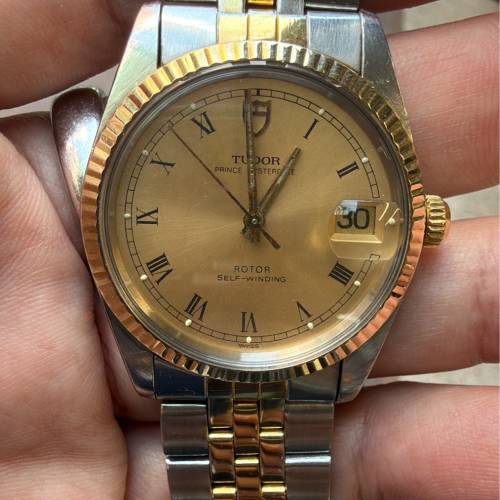 Tudor 74033 金鋼 勞的勞底 $6500