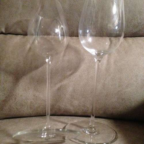 🍷 RONA LEANDROS Sensual Wobbling Bordeaux Wine Glass 2pc NEW 紅酒杯 2只🍷