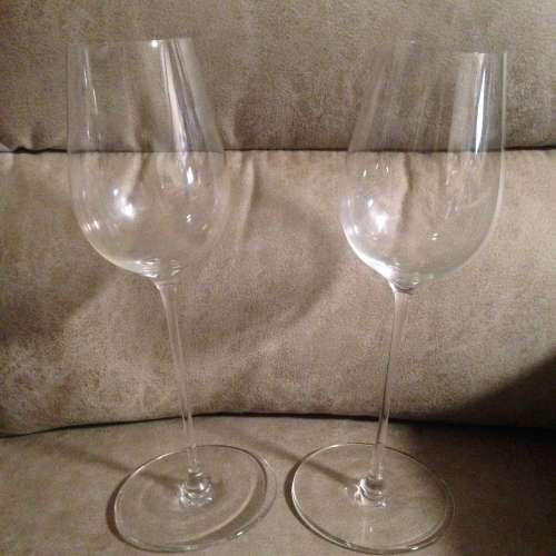 🍷 RONA LEANDROS Sensual Wobbling Bordeaux Wine Glass 2pc NEW 紅酒杯 2只🍷