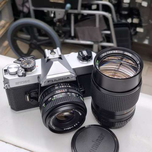 FUJICA STX-1 + FUJINON 55MM F2.2 + X-KOMINAR 135MM F2.8 全正常