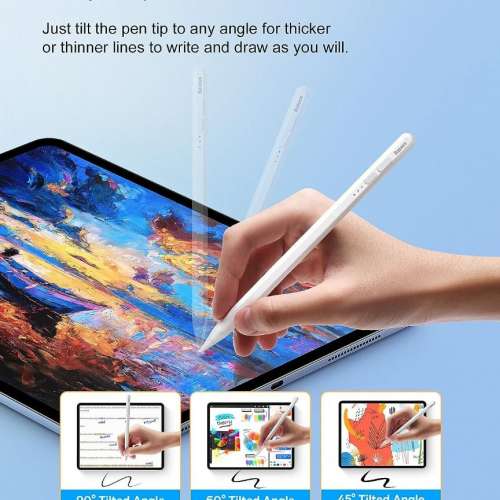 Baseus Stylus Pen for iPad 【Bluetooth Version 】DUAL Charging mode-Baseus APP