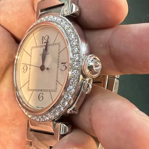 【罕有大錶徑】Cartier 卡地亞 Pasha 42mm 自動機械男錶 (精鋼奢華後鑲鑽圈) $34888
