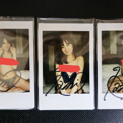 加美杏奈簽名拍立相3張