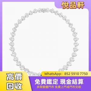 海瑞斯溫頓Cluster錦簇鑲嵌藍寶石與鑽石項鍊  珠寶，首飾，鑽石，翡翠，玉器，和田...
