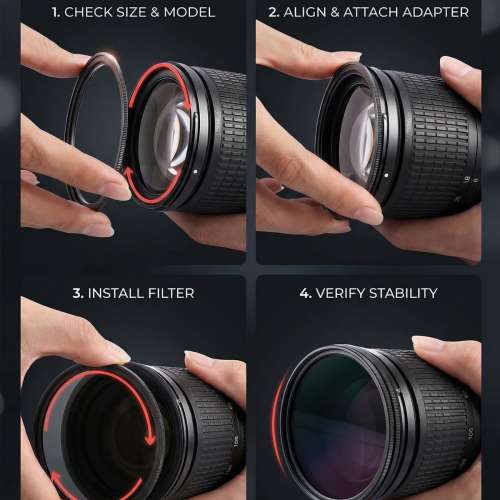 43mm - 49mm Step Up Filter Ring
