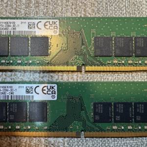 Samsung DDR4 64GB(32GB x2) 3200MHz RAM 32GB兩條 二手 私人自讓