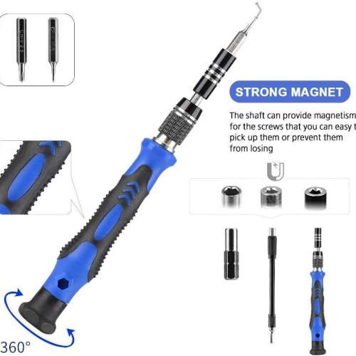 115PCS  (BLUE) Precision Repair Screwdriver Set - Electronics Tool Kit