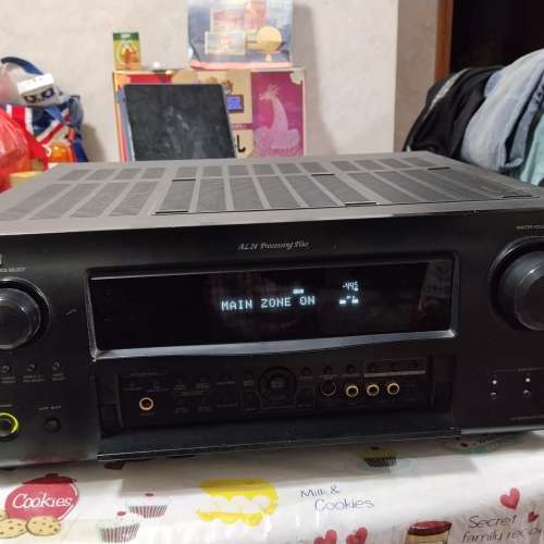 壞 天龍 Denon AVR 2809， 黑色，7成新，有花，可著機，冇聲出，無畫面，當零件賣。...