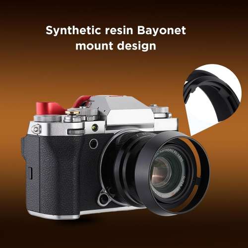 Haoge LH-FJ35 Bayonet Round Metal Lens Hood shade for Fujifilm Fuji Fujinon XF
