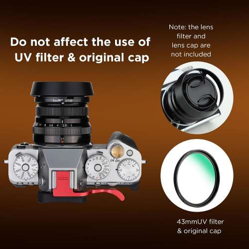 Haoge LH-FJ35 Bayonet Round Metal Lens Hood shade for Fujifilm Fuji Fujinon XF