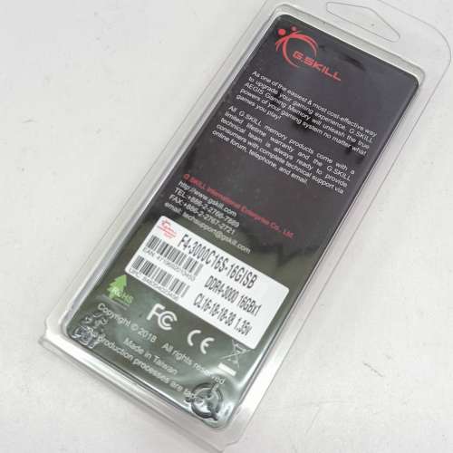 全新 G Skill Aegis 3000mHz DDR4 Gaming 16GB