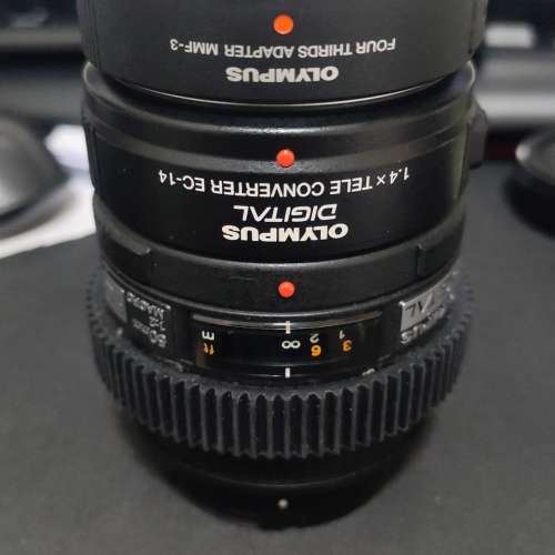 Olympus 大3/4 50mm f2 Macro 大3/4 EC-14  連大3/4 MMF-3轉m3/4接環