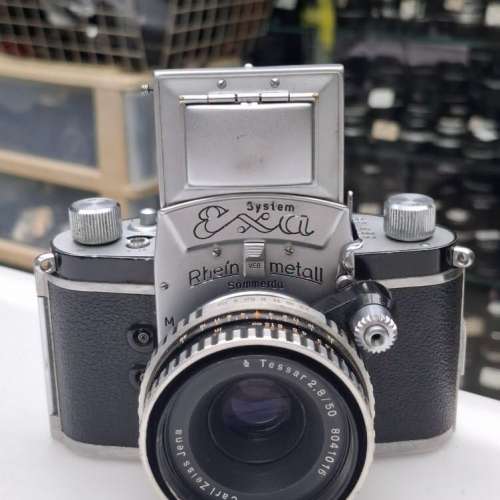 EXAKTA 腰屏BODY + CARL ZEISS JENA TESSAR 50MM F2.8 全正常