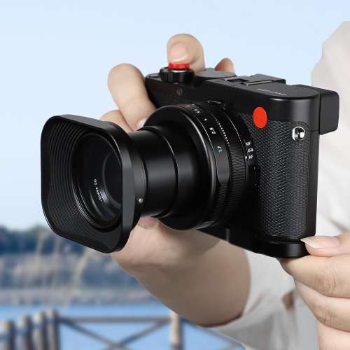 Haoge Square Metal Lens Hood For Leica D-Lux 8 Camera Accessories 43mm Screw-in