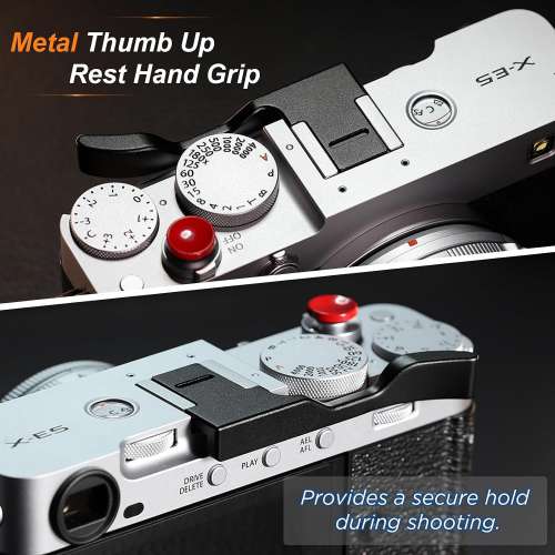 Haoge Metal Hot Shoe Thumb Up Rest Grip For FUJIFILM X-E5 -  THB-XE5-B (專用黑...