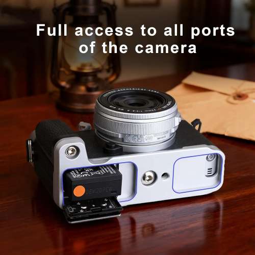 HAOGE HG-FUXE5N-S Hand Grip Bracket Holder For FujiFilm XE-5 / XE5 (銀色快拆...
