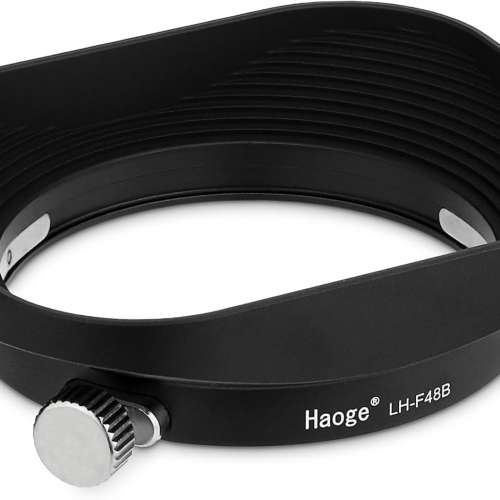 Haoge LH-F48B Square Metal Lens Hood Shade for Olympus M.ZUIKO Digital 17mm f1.8