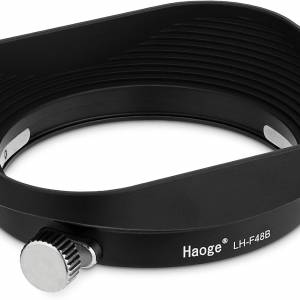 Haoge LH-F48B Square Metal Lens Hood Shade for Olympus M.ZUIKO Digital 17mm f1.8