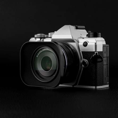 Haoge LH-F48B Square Metal Lens Hood Shade for Olympus M.ZUIKO Digital 17mm f1.8