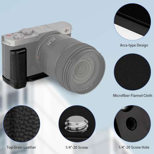 HAOGE HG-S9-B Hand Grip Bracket Holder For PANASONIC LUMIX S9 (黑色快拆手柄)