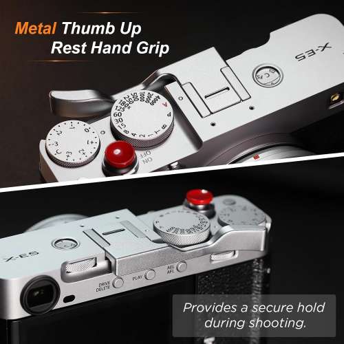 Haoge Metal Hot Shoe Thumb Up Rest Grip For FUJIFILM X-E5 - THB-XE5-S (專用銀...