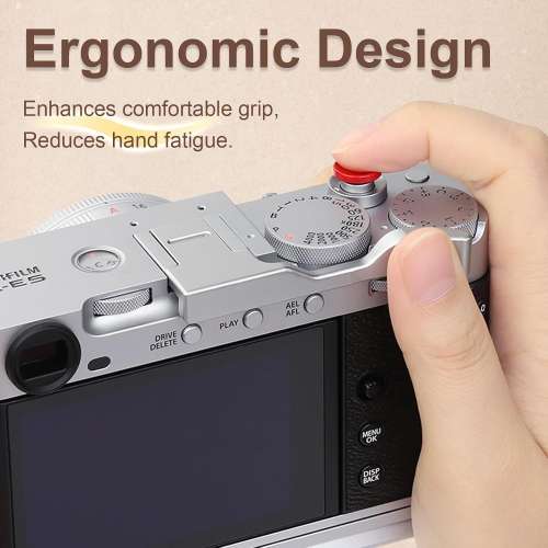 Haoge Metal Hot Shoe Thumb Up Rest Grip For FUJIFILM X-E5 - THB-XE5-S (專用銀...