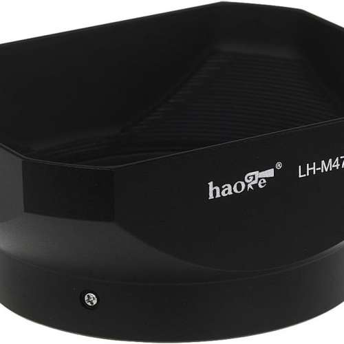 Haoge Black Metal Lens Hood For Olympus M.ZUIKO Digital 12mm f/2 LH-M47B  (金...