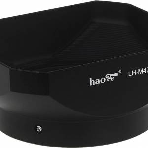 Haoge Black Metal Lens Hood For Olympus M.ZUIKO Digital 12mm f/2 LH-M47B  (金...