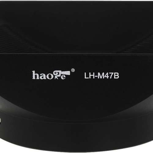 Haoge Black Metal Lens Hood For Olympus M.ZUIKO Digital 12mm f/2 LH-M47B  (金...