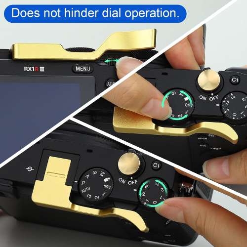 Haoge THB-RX1RIII-G Thumb Handle for Sony RX1R III Camera Accessories Gold