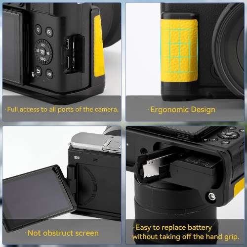 HAOGE HG-S9-Y Hand Grip Bracket Holder For PANASONIC LUMIX S9