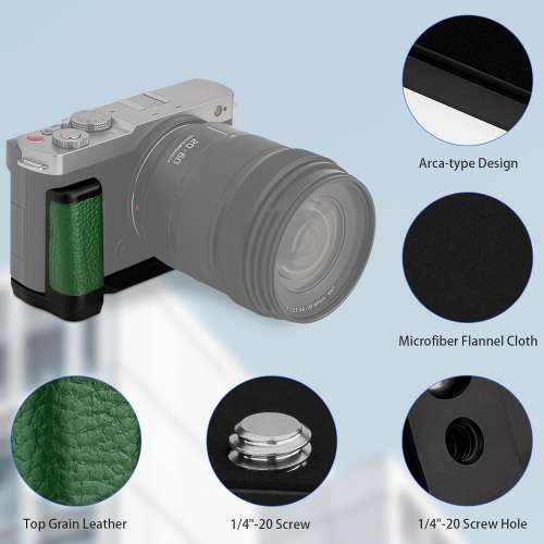 HAOGE HG-S9-G Hand Grip Bracket Holder For PANASONIC LUMIX S9 - GREEN