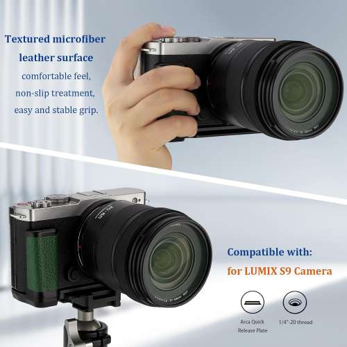 HAOGE HG-S9-G Hand Grip Bracket Holder For PANASONIC LUMIX S9 - GREEN