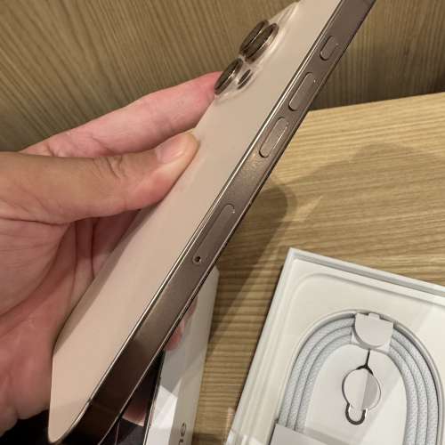 99新iPhone 16pro 256gb,港行雙卡金色鈦金屬，完美冇花，冇修冇拆，電池健康度90，...