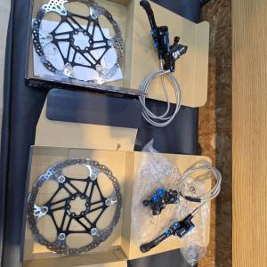 新淨 Hope Tech  V4 brake 碟刹油制前後一對  連220mm原裝碟